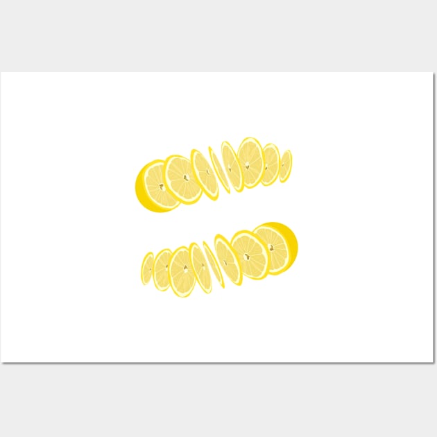 Fresh Lemon Slices Foodies Wall Art by smoochugs